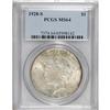 Image 1 : 1928-S S$1 MS64 PCGS. Lustrous surfaces display light