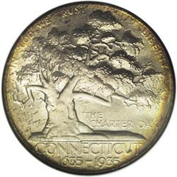 1935 50C Connecticut MS67 NGC. King James II sent Sir