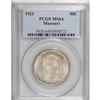 Image 1 : 1921 50C Missouri MS64 PCGS. Light lime, gunmetal-gray