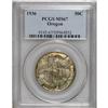 Image 1 : 1936 50C Oregon MS67 PCGS. This luminous Superb Gem ex