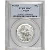 Image 1 : 1938-D 50C Oregon MS67 PCGS. Blazing luster exudes fro