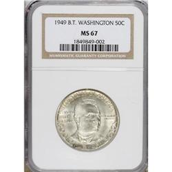 1949 50C Booker T. Washington MS67 NGC. Intensely lust