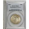 Image 1 : 1953 50C Washington-Carver MS66 PCGS. Lustrous and wel