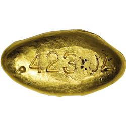 Modern Gold BRC "Button." Shaped like a tiny football,