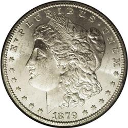 1879-CC S$1 MS62 NGC. The Clear CC variety. This gentl