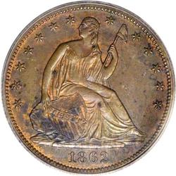 1862 50C Half Dollar, Judd-294, Pollock-352, Low R.7,