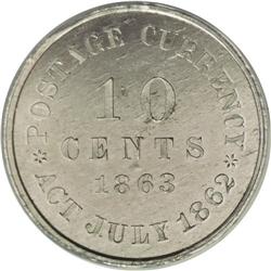 1863 10C Ten Cents, Judd-327, Pollock-397, High R.6, P
