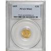 Image 3 : 1855 G$1 MS62 PCGS. Both sides of this Type Two gold d