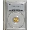 Image 3 : 1874 G$1 MS66 PCGS. The 1874, with a business strike m