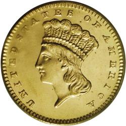 1886 G$1 MS66 PCGS. By the time this diminutive dollar