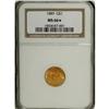 Image 3 : 1889 G$1 MS66 S NGC. Despite the relatively low 28,95