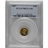 Image 3 : 1887 G$1 PR67 Cameo PCGS. The proof mintage exceeded 1