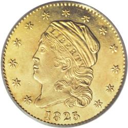 1825 $2 1/2 MS61 PCGS. Breen-6128, BD-2, High R.4. The