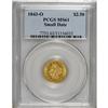 Image 1 : 1843-O $2 1/2 Small Date, Crosslet 4 MS61 PCGS. A radi