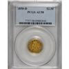 Image 3 : 1850-D $2 1/2 AU58 PCGS. Variety 13-M. The only known