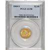 Image 1 : 1868-S $2 1/2 AU58 PCGS. This charming piece has subst
