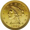 Image 1 : 1902 $2 1/2 MS65 Prooflike NGC. This precisely struck