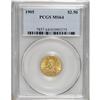 Image 1 : 1905 $2 1/2 MS64 PCGS. A splendid gold type coin that