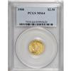Image 1 : 1908 $2 1/2 MS64 PCGS. Bright luster emanates from bra
