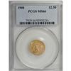 Image 3 : 1908 $2 1/2 MS66 PCGS. Like many other first-year issu