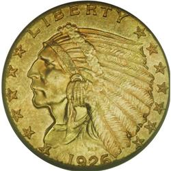 1926 $2 1/2 MS65 PCGS. Though the 1920s quarter eagles