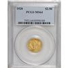 Image 1 : 1928 $2 1/2 MS64 PCGS. Rich brass-gold surfaces reveal