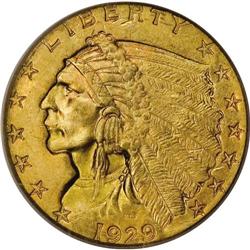 1929 $2 1/2 MS65 PCGS. Though Walter Breen described t