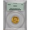 Image 3 : 1854 $3 MS62 PCGS. This is the first year that three d