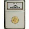 Image 3 : 1855 $3 MS64 NGC. The mintages of early Philadelphia t
