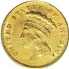 Image 1 : 1878 $3 MS62 PCGS. Lustrous surfaces on this three dol