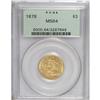 Image 3 : 1878 $3 MS64 PCGS. The most available date in the seri