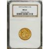 Image 1 : 1873 $5 Closed 3 MS61 NGC. Considered the rarer of the