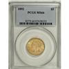 Image 3 : 1892 $5 MS66 PCGS. The 1892 half eagle, with a mintage