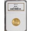 Image 1 : 1899 $5 MS64 NGC. Flashy honey-gold luster enlivens bo