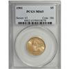 Image 3 : 1901 $5 MS65 PCGS. Sharply struck on the design featur