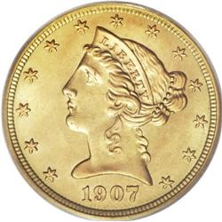 1907-D $5 MS66 PCGS. While the 1907-D is one of the mo
