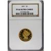 Image 3 : 1891 $5 PR66 Ultra Cameo NGC. The mintage of half eagl