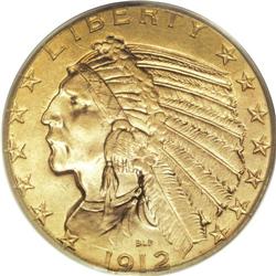 1912-S $5 MS63 PCGS. According to the Garrett-Guth Gol