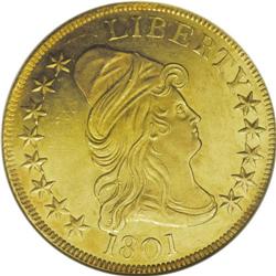 1801 $10 MS62 NGC. Breen-6843, Taraszka-25, BD-2, R.2.