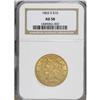 Image 3 : 1865-S $10 AU58 NGC. This example is the Normal Date v