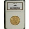 Image 3 : 1886 $10 MS63 NGC. Mint State 1886 eagles are readily