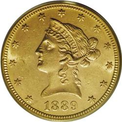 1889 $10 MS62 PCGS. The 1889 is the lowest mintage eag