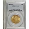 Image 1 : 1891-CC $10 MS61 PCGS. Peach-gold surfaces display a n