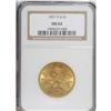Image 1 : 1897-S $10 MS62 NGC. Peach and aqua tones endow this f