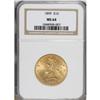 Image 1 : 1899 $10 MS64 NGC. This near-Gem eagle displays attrac