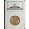 Image 1 : 1901 $10 MS64 NGC. Highly lustrous with pleasing detai