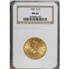 Image 1 : 1901 $10 MS64 NGC. This boldly struck Choice Liberty e