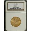 Image 1 : 1901 $10 MS64 NGC. A peach-red gold type coin that ben