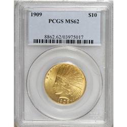1909 $10 MS62 PCGS. This lustrous and boldly defined I