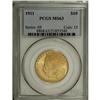 Image 1 : 1911 $10 MS63 PCGS. Select with distinct emerald overt